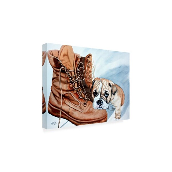 Patrick Sullivan 'Boots Bulldog' Canvas Art,18x24